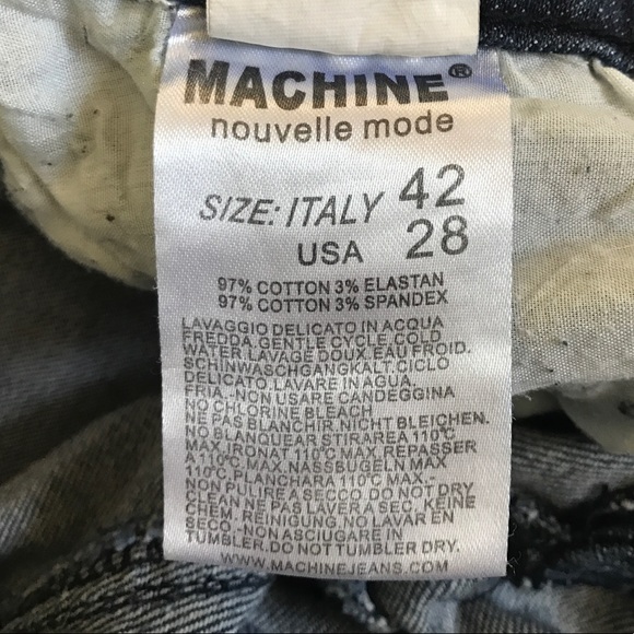 Machine skinny stretch destroyed jeans 28 (25) - Picture 8 of 8